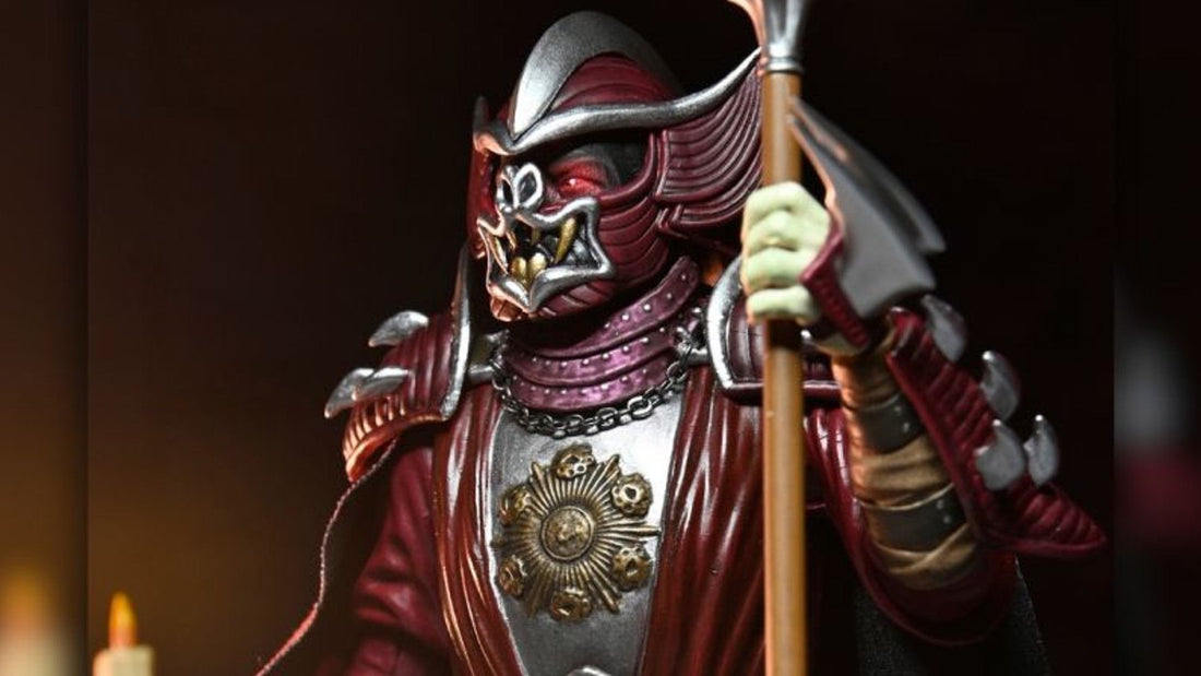 NECA Unveils Exclusive Universal Monsters x TMNT Crossover: Crimson Dracula Shredder Figure