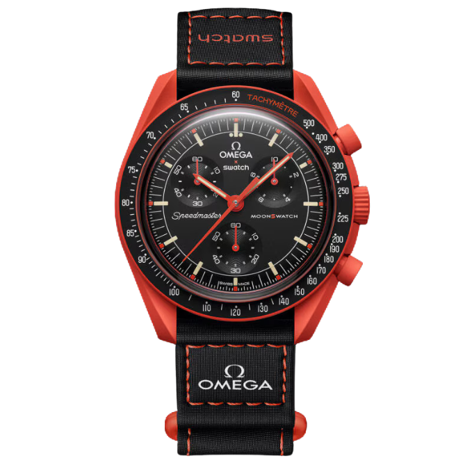 Swatch x Omega Bioceramic Moonswatch Mission On Earth Lava