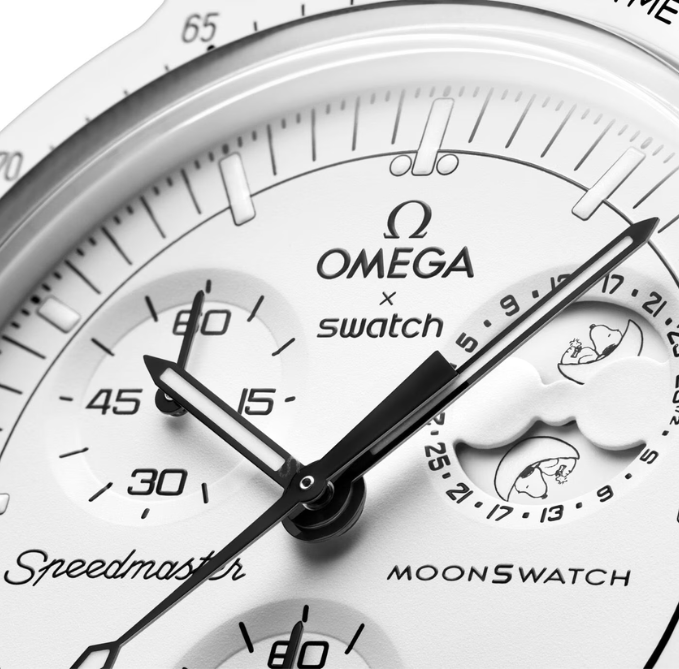 Swatch x Omega Bioceramic Moonswatch Mission To Moonphase Snoopy