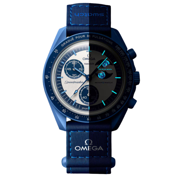 Swatch x Omega Bioceramic Moonswatch Mission to the Super Blue Moonphase