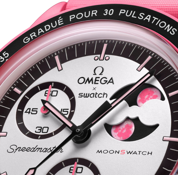Swatch x Omega Bioceramic Moonswatch Mission to the Pink Moon