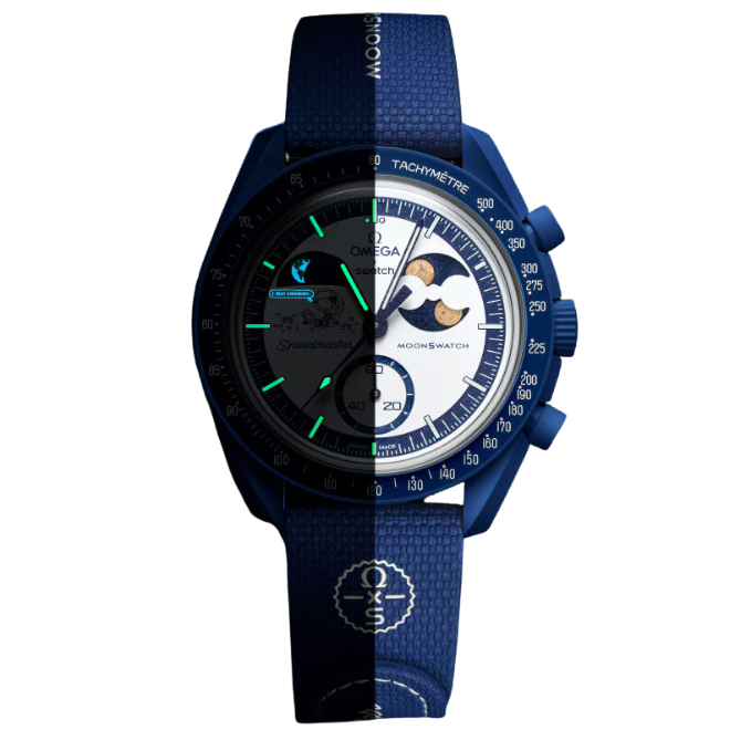 Swatch x Omega Bioceramic Moonswatch Mission To Earthphase Moonshine Gold Snoopy