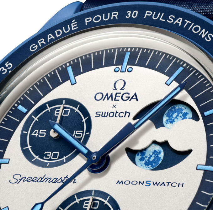 Swatch x Omega Bioceramic Moonswatch Mission to the Super Blue Moonphase