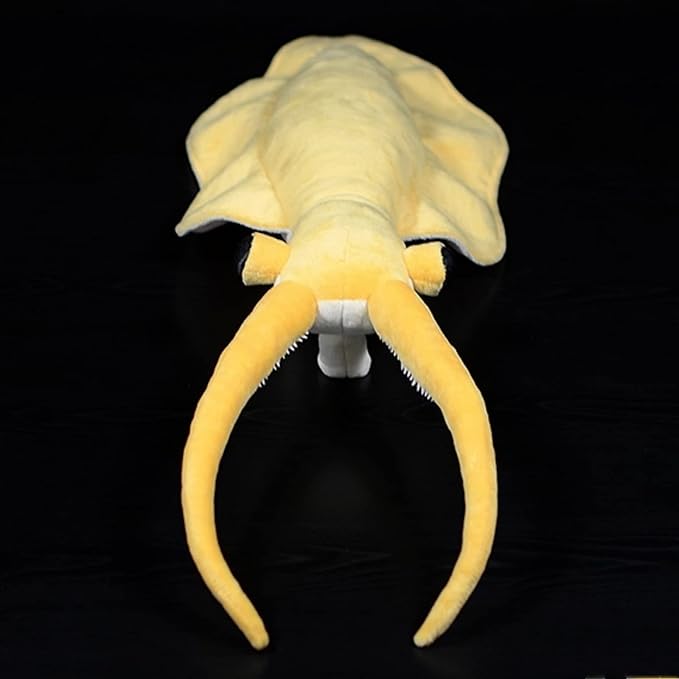 Realistic Necker Shrimp Plush Toy-Yellow 16.93