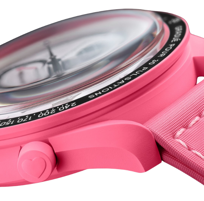 Swatch x Omega Bioceramic Moonswatch Mission to the Pink Moon