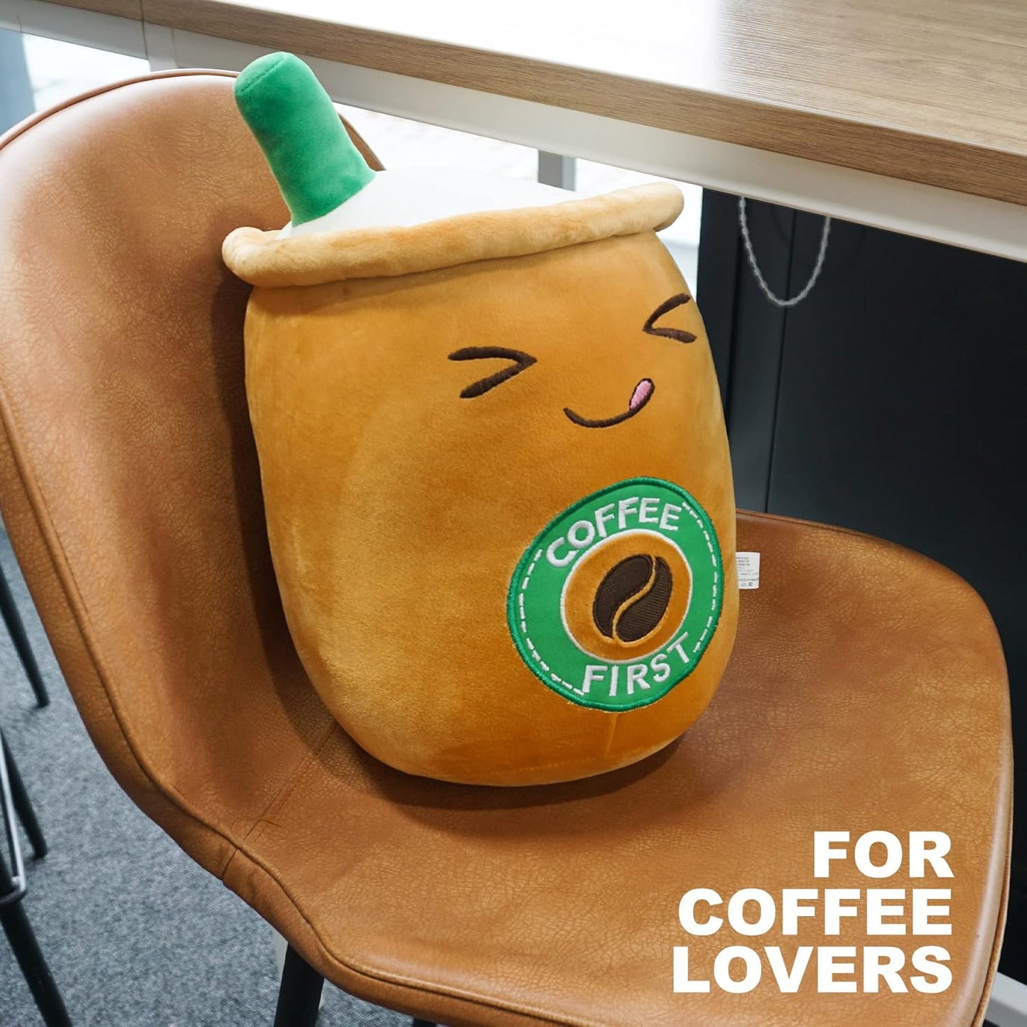 Cute Boba Plush Coffee Cafe