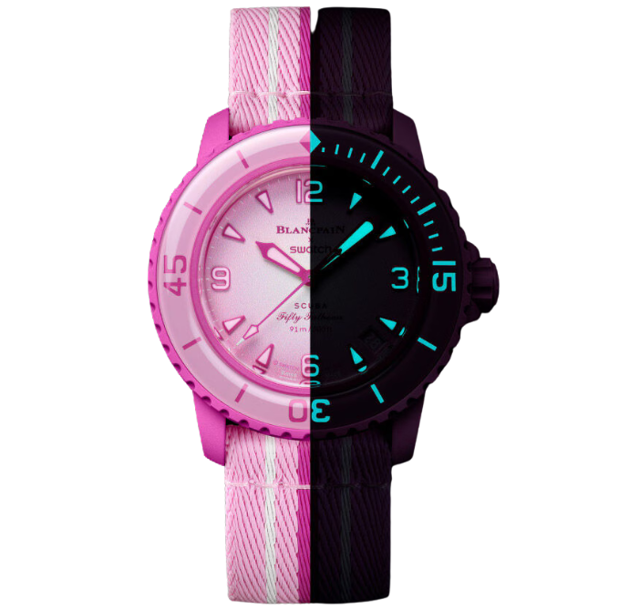 Blancpain x Swatch Scuba Fifty Fathoms Pink Ocean