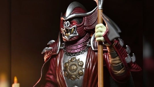 NECA Unveils Exclusive Universal Monsters x TMNT Crossover: Crimson Dracula Shredder Figure