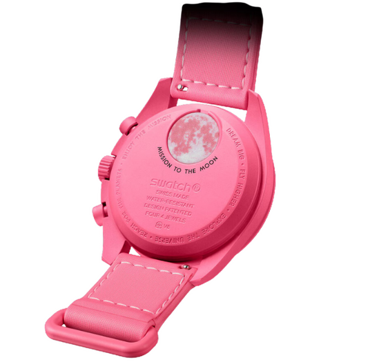 Swatch x Omega Bioceramic Moonswatch Mission to the Pink Moon