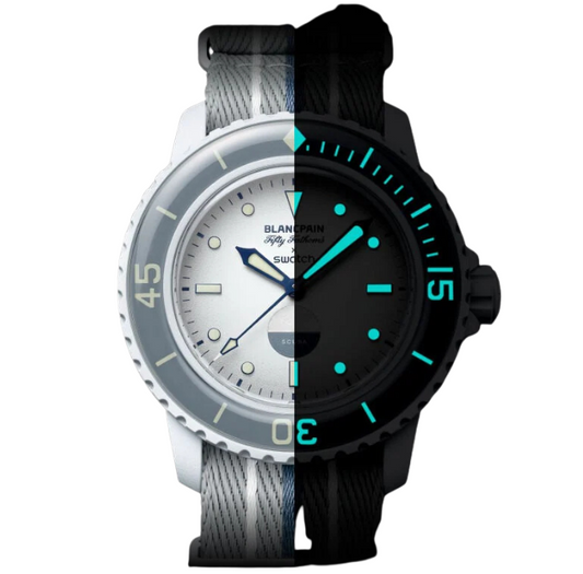 Blancpain x Swatch Scuba Fifty Fathoms Antarctic Ocean