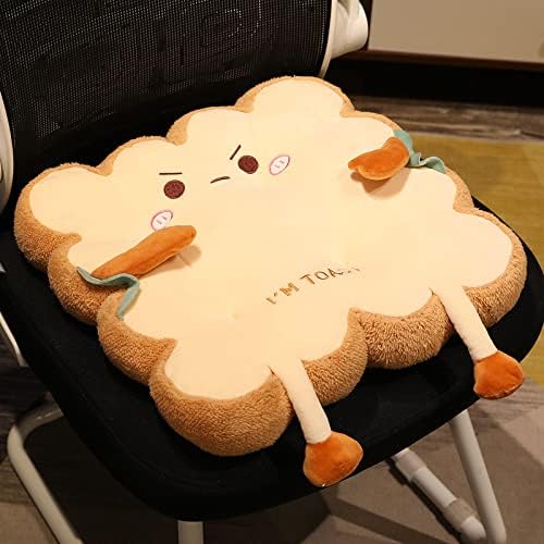 Toast Bread Pillow Cushion with Aggrieved Expression