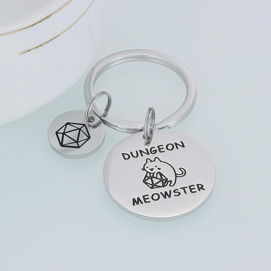 DND Jewelry Keychain, Stainless Steel
