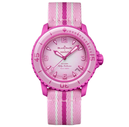 Blancpain x Swatch Scuba Fifty Fathoms Pink Ocean